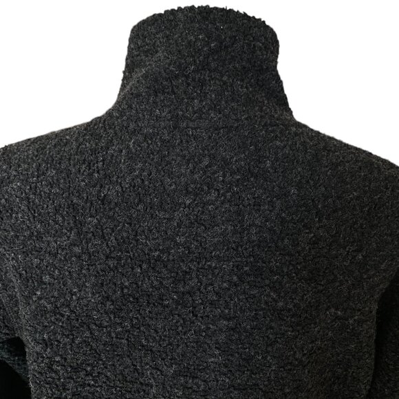 Nau Randygoat Wool Blend Full Zip Jacket Charcoal Gray Shearling Gorpcore Ski-L - Picture 9 of 14